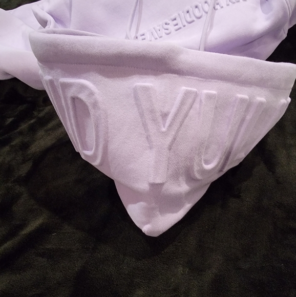 Light Purple Pressed Letter End Yulin Sweatshirt - Picture 3 of 3